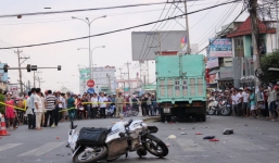 Tai nạn nghiêm trọng, ba công nhân đi xe máy tử vong tại chỗ