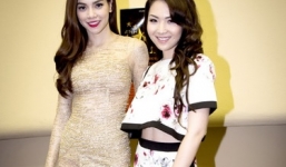 Hồ Ngọc Hà rạng rỡ, đọ sắc bên Hoa hậu Jennifer Chung mặc scandal