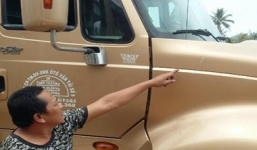 Công an tiến hành truy bắt băng cướp bịt mặt, cầm mã tấu chặn xe container