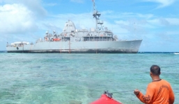 Tàu chở hàng MV Ocean 03 của Việt Nam mắc cạn ở vùng biển Philippines