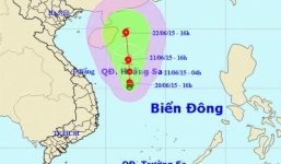 Rạng sáng ngày 23/6, bão số 1 đi vào vịnh Bắc Bộ