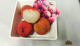 Vải thiều thành món tráng miệng trên máy bay Vietnam Airlines