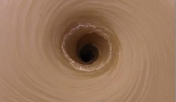 Video: Rợn người xoáy nước khổng lồ xuất hiện sau lũ