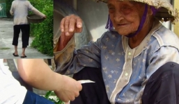 Video xúc động: Cụ bà bán rau Thái Bình kiếm 10.000 đồng/ngày