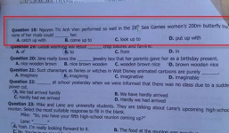 Đề thi tiếng Anh THPT quốc gia 2015: Ánh Viên vào đề thi