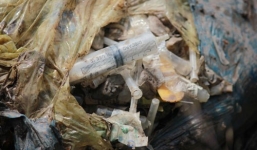 Khai quật hố chôn rác thải y tế chứa nhau thai ở Tây Ninh