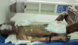 Mâu thuẫn, chồng tưới xăng đốt cả nhà