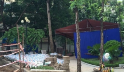 Chuyển gần 200 bộ hài cốt trước cổng ĐH Công Đoàn đến Ban tang lễ TP Hà Nội