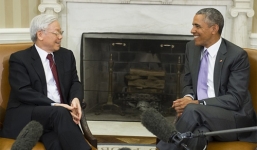 TBT Nguyễn Phú Trọng hội đàm với TT Obama về tình hình Biển Đông