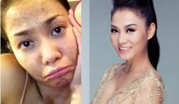 Khuôn mặt trước và sau trang điểm của dàn mỹ nhân Việt