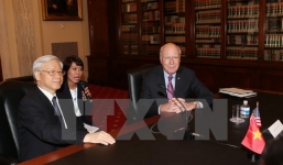 Tổng Bí thư Nguyễn Phú Trọng gặp nghị sỹ Thượng viện, Hạ viện Hoa Kỳ 