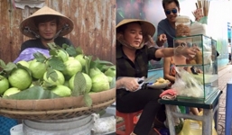 Facebook sao Việt: Lệ Rơi bất ngờ đi bán ổi, Mr Đàm ngồi bán bánh ướt vỉa hè