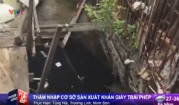 Video: Bàng hoàng khăn giấy ướt được sản xuất ngay cạnh cống nước