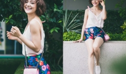 Lan Phương ghi điểm nhờ phong cách thời trang đường phố gợi cảm