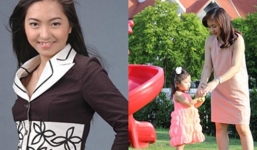 Hình ảnh hiếm gặp của MC thời tiết Lưu Hà sau 6 năm vắng bóng