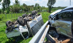 Tai nạn giao thông nghiêm trọng trên cao tốc Trung Lương