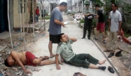 Cảnh sát lấy thân mình làm 'đệm' đỡ người đàn ông nhảy lầu tự tử