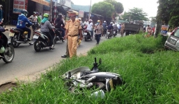 Thai phụ 9X bị xế hộp tông gục trên lề đường