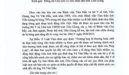 Đề nghị truy tặng danh hiệu liệt sĩ cho điều dưỡng bị thiêu