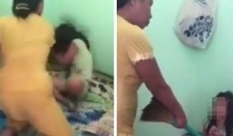 Phẫn nộ clip mẹ dùng cán chổi đánh con gây phẫn nộ cư dân mạng