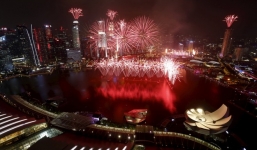 Video: Màn pháo hoa lớn nhất lịch sử mừng Quốc khánh Singapore