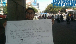 Gặp gỡ ông bố 9X 'cầm bảng xin việc' lấy tiền mua sữa cho con