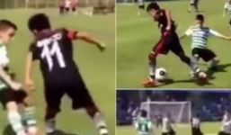 Video: Cầu thủ 12 tuổi lập siêu phẩm chắng kém gì Messi va Ronaldo 