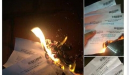 Thí sinh đốt giấy chứng nhận kết quả thi gây bức xúc cộng đồng mạng