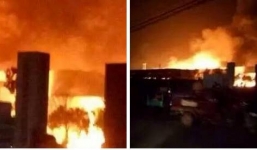 Xảy ra nổ lớn ở nhà máy hóa chất Trung Quốc