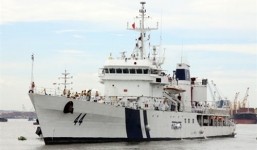 Tàu Lực lượng Bảo vệ bờ biển Ấn Độ thăm Tp Hồ Chí Minh