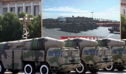 Trung Quốc “khoe” một loạt tên lửa dòng DF trong lễ diễu binh lớn nhất lịch sử