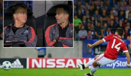 Video: Cử chỉ của HLV Van Gaal có thể khiến Chicharito dự bị dài