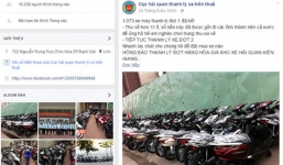 Sự thật 'Cục Hải quan' bán thanh lý SH, Vespa giá 5-15 triệu đồng