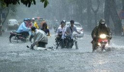 Các tỉnh Bắc Bộ và Trung Bộ có khả năng mưa lớn trong ngày 2/9