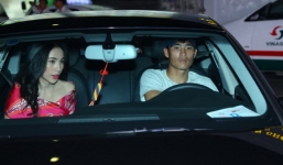 Bắt gặp Công Vinh lái xế sang đưa đón Thủy Tiên