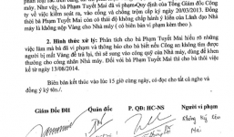 Vụ nhặt được 5 lượng vàng: Nữ công nhân bị kỷ luật vì không nộp vàng