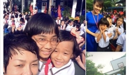 Facebook sao Việt: Sao Việt hào hứng đưa con đi khai trường