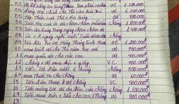  Sửng sốt nhật ký chi tiêu của vợ chồng thu nhập 12 triệu/tháng