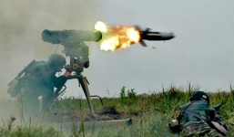 Trực thăng tấn công Nga bắn tên lửa xuất sắc tiêu diệt mục tiêu