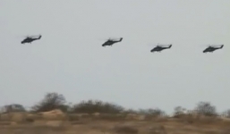 Trực thăng của Không quân Nga tập trận tấn công đoàn hộ tống