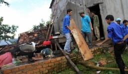 Lốc xoáy kinh hoàng thiệt hại hơn 7 tỷ đồng ở Lâm Đồng