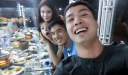 Công Phượng và đồng đội 'tiệc tùng' sau khi trụ hạng V-League 