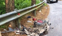 Đổ đèo ở Tam Đảo, đôi nam nữ rơi xuống vực tử vong