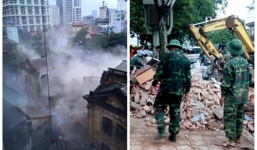 Nhân chứng vụ sập nhà cổ ở Hà Nội: 'Tối nay không biết ngủ chỗ nào'