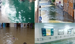 Lũ sạch ở Tokyo, lụt...  'đẹp' ở Hà Nội