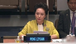 Đệ nhất phu nhân Trung Quốc phát biểu bằng tiếng Anh tại LHQ