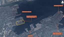 Ảnh vệ tinh tiết lộ Trung Quốc đang chế tạo tàu sân bay thứ hai