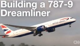 Xem lắp ráp máy bay Boeing Dreamliner trong chưa đầy 2 phút