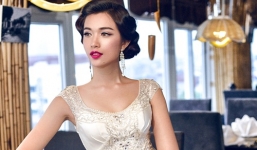 Á hậu Lệ Hằng quyến rũ với váy cưới