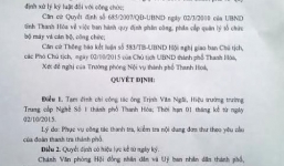 Tạm đình chỉ 1 tháng hiệu trưởng trường Trung cấp Nghề số 1